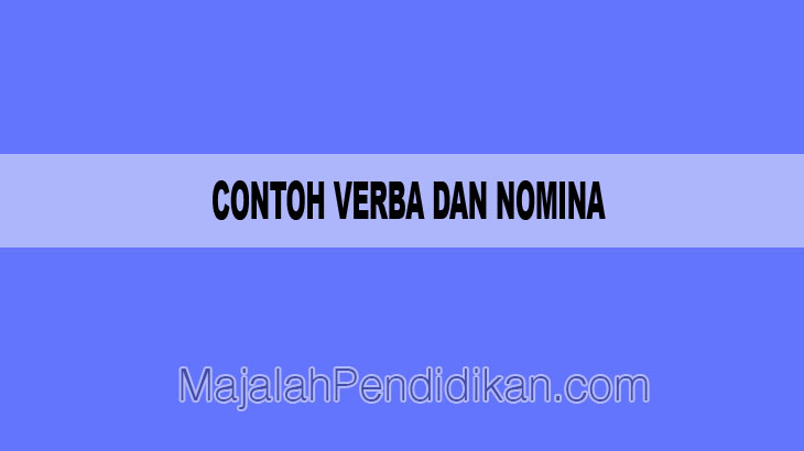 contoh kalimat verba dan nomina
