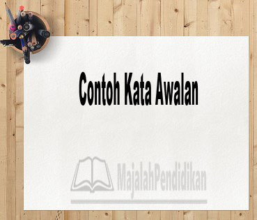 Contoh Kata Awalan