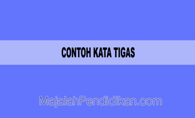 contoh kata tugas